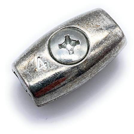 10 Stk. Drahtseilklemme Eiform Ø 2 mm [ Größe Wählbar 2-6mm] Seilklemme für Drahtseile aus Stahl Verzinkt (Stahl, verzinkt, 2mm)