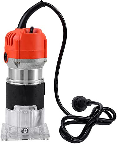 Trimmer manual eléctrico Carpenter Wood Laminator Herramienta de carpintero Juego de herramientas para enrutador de laminación de madera con recortadora eléctrica 30000R / MIN, predeterminado