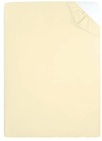 AIMANE® Single Fitted Sheet 90 x 190 CM Non Iron Percale Easy Care Poly Cotton Fitted Bed Sheet Cream