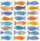 20 Servietten Bunte Fische | Tischdeko | Decoupage | Serviettentechnik 33x33cm