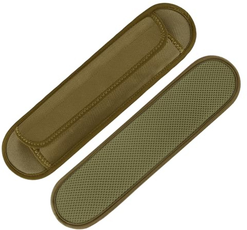 FIEIL 2 Pack Extra Thick Shoulder Strap Pad, Universal Replacement Shoulder Pad, for Shoulder Bags, Detachable Shoulder Strap Pad Pads Help Relieve Shoulder Pain(Sandwich Mesh-Khaki)