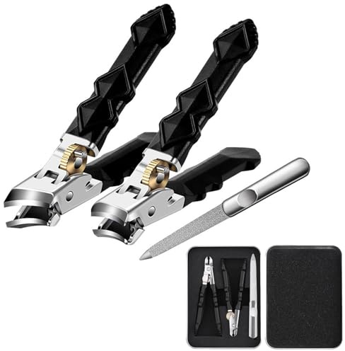 2 Coupe Ongle Professionnel, Acier Inoxydable, Coupe Ongles Pieds Dur Et Epais Pince A Ongle Convient Aux Ongles Des Personnes Âgées