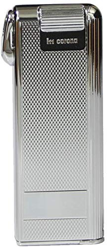 IM Corona Pipemaster - Accendino a pipa piezoelettrico classico design Barley in acciaio inox Made in Japan