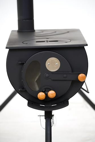 Outbacker Stufa a legna portatile - Porta in vetro