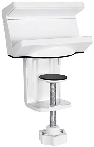 Soporte de Escritorio para una regleta Maclean Brackets MC-808 Blanco, Organizador de Cables