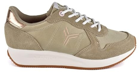 Yumas Zapatilla Sneaker Venus Arena para Mujer con Cierre de Cordoneras. Talla 38