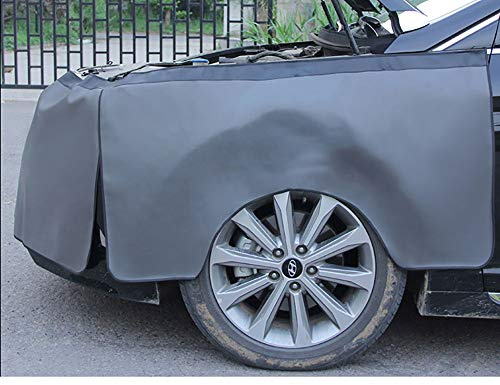 CHHMAELOVE Attrezzi Officina Telo Coperta Protezione Carrozzeria，Magnetico Meccanici Auto，Fodera Protettiva per l' Auto Parte Anteriore Parafango schoner Officina schoner Protezione Parafango,Grey