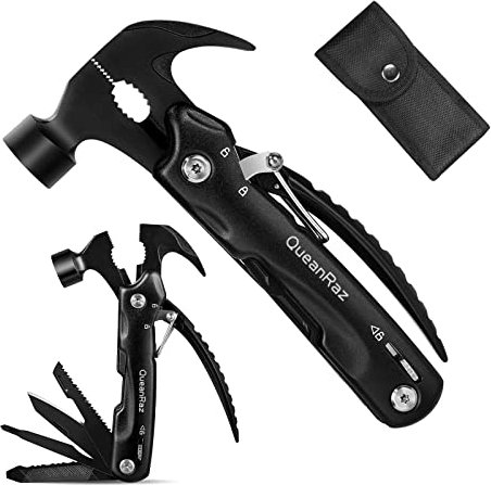 Geschenke Für Männer, Vatertagsgeschenke für Papa,QueanRaz 12 in 1 Multitool Hammer, Männer Geschenke Für Ehemann,Freund, Brüder, Gadgets Für Männer, Geburtstagsgeschenk Für Männer, Die Alles Haben