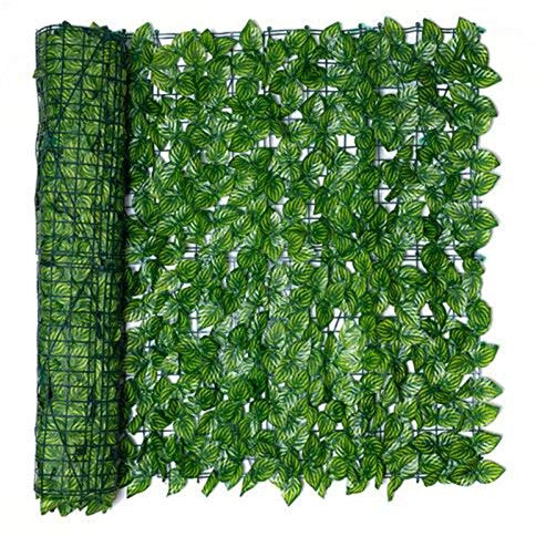 Brise-Jardin en Lierre Artificiel, 0,5 x 1/3, Brise-Vue pour Balcon, Feuilles Lierre, Treillis, Balcon, clôture Artificielle, Haies pour clôture, Patio, décoration Murale