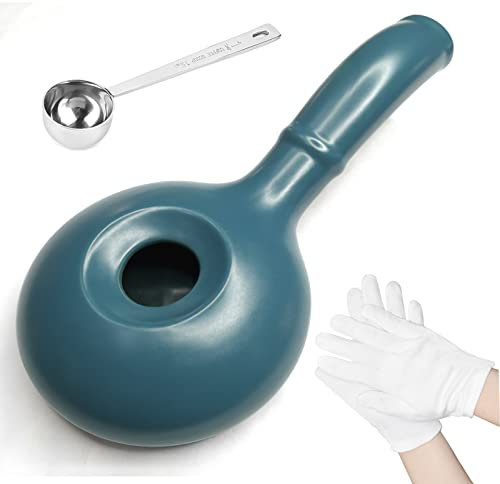 Keramik-Kaffeebräter für den Heimgebrauch, praktischer Kaffeebohnenbräter mit verlängertem Griff, Kaffee-Backwerkzeug