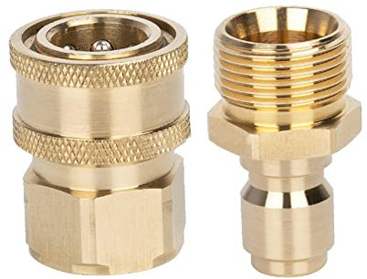 Set di adattatori per idropulitrice, Kit da 3/8 Pollici M22 Quick Connect, Raccordo Maschio Femmina, 3000 PSI