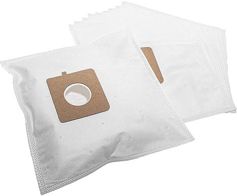 vhbw 10x bolsa compatible con Bluesky BVC1600 aspiradora - vellón micro, 30,5 cm x 17 cm blanco