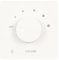 50W in Wall Volume Control, Flush in Wall Plate Rotary Knob 5 Gears Tuning Knob Volume Controller for Home Ceiling Speakers Multimedia Audio Controller (White)