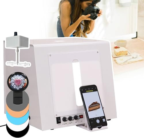 Kit carpa para fotografía,kit caja para fotografía joyas,plato giratorio eléctrico 360°,caja luz para estudio fotográfico con filtros estrellas y fondo color,para fotografías productos,TB30