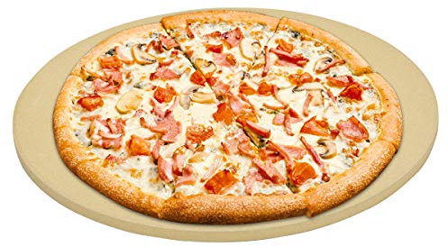 Onlyfire piedra pizza para horno BBQ y grill a gas ，cordierita Circular 38cm Ø