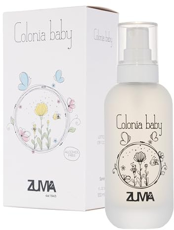 Profumi Zuma - Profumo Neonato Senza Alcol Fragranza Floreale Talcata - Acqua di Colonia Neonato per Bambini - Profumo Bambina e Bambino Unisex Spray - Made in Italy (Colonia Baby Senza Alcol 100 ml)
