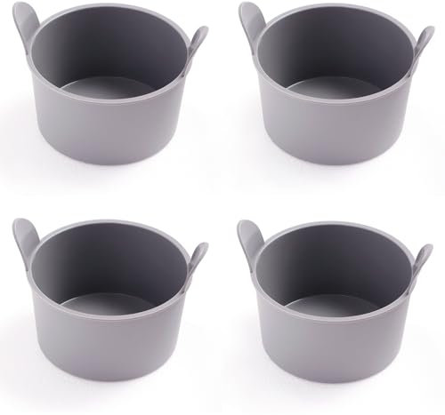 Lamapee Ramekins for Air Fryer, Air Fryer Egg Moulds, Pack of 4