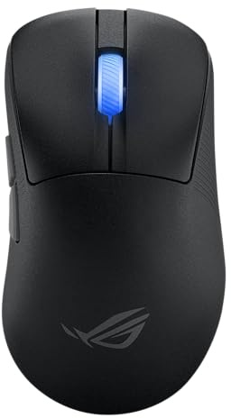 ASUS ROG Keris II Ace Wireless Gaming Mouse, 54g Lightweight, AimPoint Pro 42K Optical Sensor, Optical Micro Switch, SpeedNova Wireless, ROG Polling Rate Booster, Esports & FPS Gaming, Black