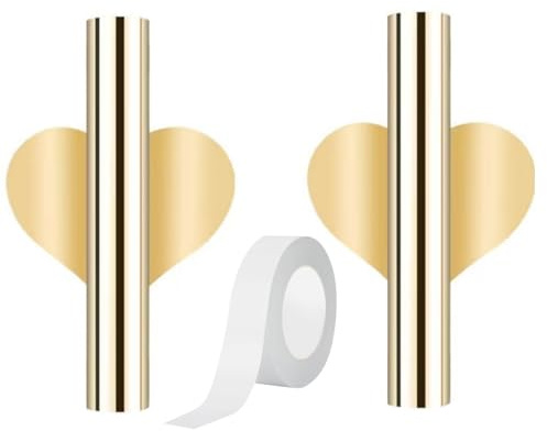 Zwenjuan Jarrón de Flores de Pared,2 Piezas Tubos de Jarrón de Pared de Metal Jarrón de Flores con 1 Rollo de Pegatinas de Doble Cara para La Decoración del Hogar de La Oficina de La Fiesta de Bodas