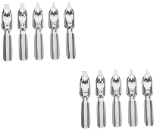 NUOBESTY 2 Sätze Abgeschrägte Stahlfeder Feine Schwarze Stifte Zum Zeichnen Ersatzstiftspitzen Schwebender Stift Kalligrafie-federn Dip-stift Tintenstifte Zum Zeichnen Silver 5 Stück * 2