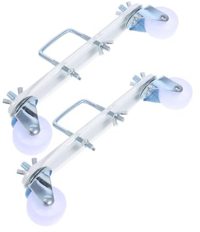 UKCOCO 1 Par polea calefactora electrica Altavoz de 12V CC Adornos de Barra de Cortina Soporte para Calefactor Accesorios radiadores eléctricos Accesorios del radiador Ruedas Resistentes