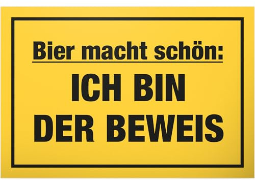 Thank you. Beer Macht schön, plastic sign with saying, funny gift for him, gift idea, birthday gift, men/boys, party decoration accessories, joke item JGA - accessory photo box