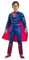 Rubies Superman-Kostüm Black Line Deluxe für Kinder, Jumpsuit mit muskulöser Brust und Umhang, Offizielle DC Comics, Warner Bros für Halloween, Karneval, Weihnachten und Geburtstag, 702263-S