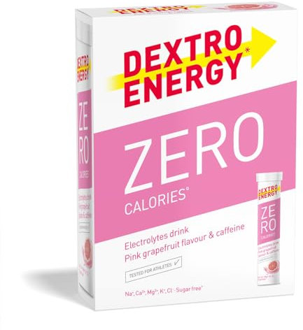 Dextro Energy - Elektrolyte ohne Zucker - Pink Grapefruit Flavour - 1141 mg Elektrolyte, 60 Brausetabletten für Alltag und Sport, Magnesium, Calium, Calcium, Chlorid, Natrium, zuckerfrei, 3er Pack