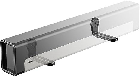 WALI Sound Bar Mounts Under TV, Universal Soundbar Wall Mount Shelf with Anti-skid Pad, Drywall Studless Soundbar Mount, Holds Up to 15 kg, Easy to Install for All Types of Wall, Black (SLK203)