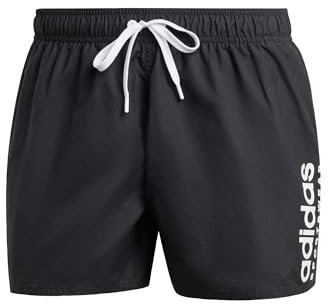 adidas Herren Essentials Logo CLX Shorts, Black/White, L