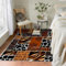 Teppich Wohnzimmer 180x270 Waschbar in Waschmaschine Afrika Patchwork Teppich Schlafzimmer Kurzflor, Ethnischer Stamm Teppiche Gegend Groß Küchenteppich Dünn rutschfest Saugfähig für Esszimmer