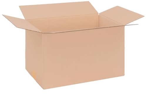 Förpackning vikbara lådor 495 x 295 x 290 mm brun (yttermått 500 x 300 x 300 mm) KK 105 1-vågig fraktkartong för medelstora varor DHLpaket DPD GLS Hermes-kartonger (100 stycken)