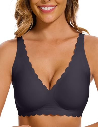Yutdeng Amaframe Reggiseno Senza Ferretto Donna Reggiseni Senza Cuciture Reggiseno Push Up Imbottito Reggiseno con Spalline Regolabili Bralette Donna Comodo