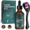 60ml Siero Capelli Crescita con 0.5mm Derma Roller, Siero per la Crescita dei Capelli, Anti-Caduta Dei Capelli Sieri Di Crescita Dei Capelli, Promuove La Ricrescita Dei Capelli