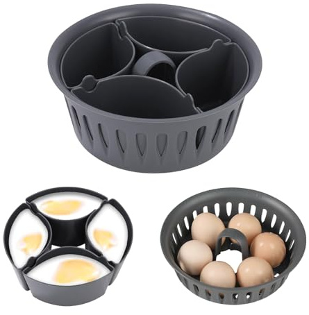 XJLyaya Cuociuova Bimby Compatibile Con Tm5, Accessori Bimby per Cucinare le Uova, Portauovo 2 in 1, Compatibile Con Gli Accessori Thermomix Tm5 Tm6, Dotato Di Quattro Scomparti Indipendenti