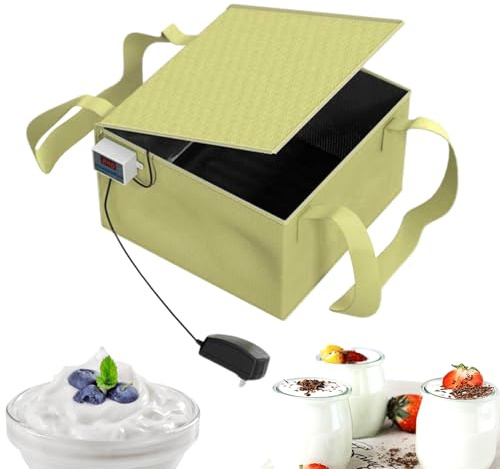 Caja de fermentación eléctrica, fermentador de | Calentador de madre impermeable,Accesorios Para Hornear, Con Apagado Automático Y Protección Contra Sobrecalentamiento, Para Yogur, Platos, Chocolate