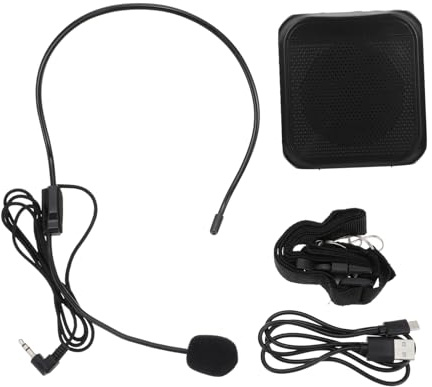jojofuny Wireless Voice Amplifier Portable Speech Amplifier for Teachers with Waistband for Classroom and Outdoor Use Prevents Throat Strain Rechargeable