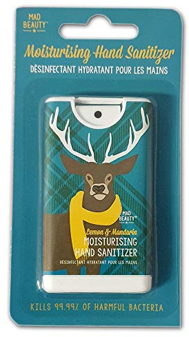 Mad Beauty Moisturising Hand Sanitizer Stag Lemon & Mandarin Fragrance MBHSS-12LM