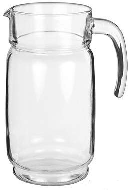 Jarra Agua Cristal 1,8 Litros – 1 Unidad – Vidrio Resistente – Apta para Lavavajillas y Microondas – Diseño Elegante y Funcional