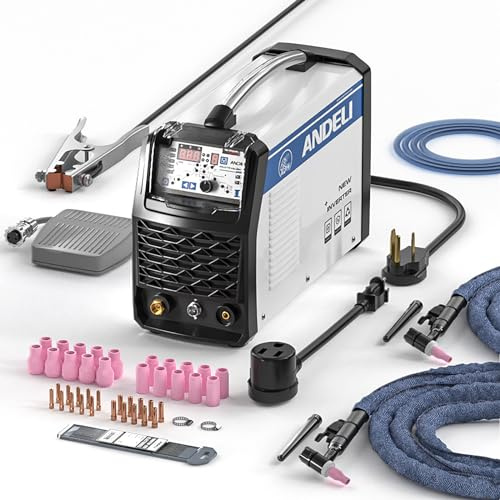 ANDELI TIG Welder MOS Tube Multifunctional Cold Welding Machine with Hot/Cold/TIG Pulse Cold TIG Welding Machine （110/220V） TIG-250MPL