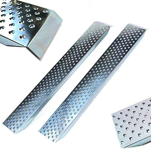 D+L GmbH 06063 - Coppia di rampe di carico in acciaio, 150 cm, 400 kg, 2 pezzi