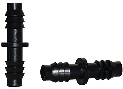 TRENTSNOOK Schlauchverbinder Bewässerung 8/11 Gerade Widerhaken Schlauchverbinder 8/11 Tropfbewässerung Widerhaken Doppel-T-Stück Anschluss 3/8 Zoll Bewässerungsanschluss Widerhaken