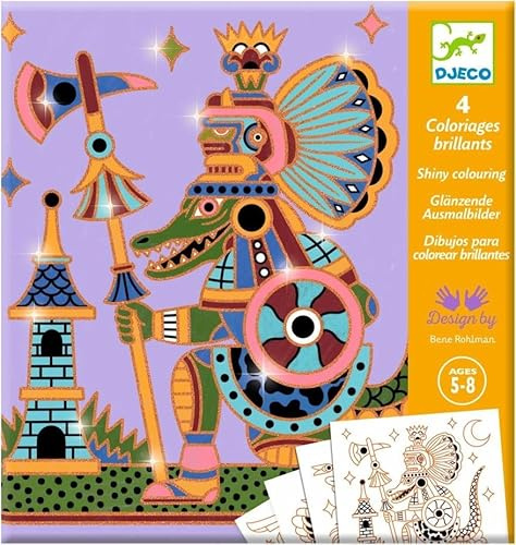 DJECO Coloriages Surprises - Animaux Guerriers