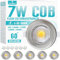 Wondlumi 6er Einbaustrahler LED 7W Set LED Spots 230V Rund Gebürstet Edelstahl Deckenspots 4000K Neutralweiß 600LM Einbauleuchten 65-85mm Lochmaß für Küche