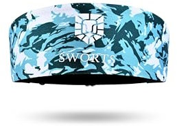 SWORTS Aero Headband Sport I Erfrischendes Laufstirnband mit Laserporen (Unisex Schweißband Stirn)