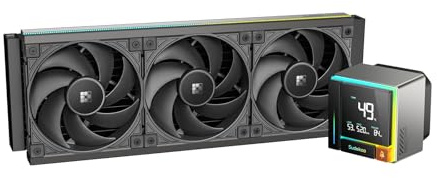Sudokoo ENERGLO 360 Watercooling 360mm : Refroidisseur de Liquide avec Écran LCD - TDP 310W CPU AIO Cooler, Alerte Température, Garantie 5 Ans, Intel LGA1851/1700/1200/1151/1150/1155 AMD AM5/AM4