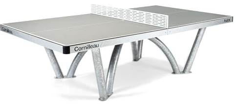 Cornilleau - Table de ping-Pong d'extérieur Fixe - Ultrarésistante - Park Outdoor - déale Parcs et Aires de Jeux (NF-en 15312) - Gris