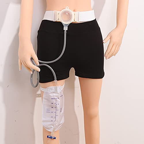 poches de stomie, Poche à urine latérale anti-fuite, sans colle, for colostomie, 35 mm