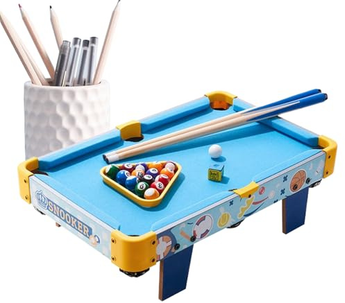 Pool Table for Kids | Funny Foldable Educational Toys | Billiard Game Small Pool Table for Adults - for Playroom Party Gathering Indoor Camping Family Adults Children