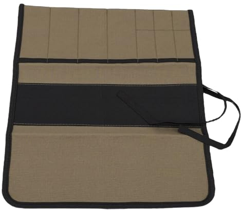 Ycauty Roll Up Verktygsväska |Multi Pocket Canvas Storage Organizer |Heavy Duty-hållare för Efterbehandling Av Glättare och Målningsmaterial